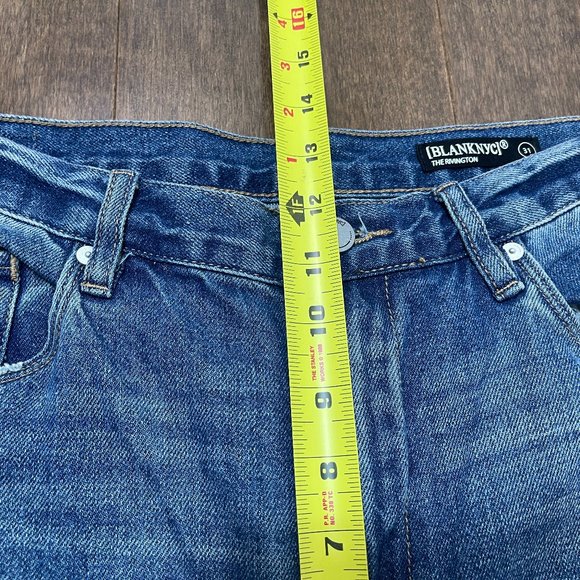 BLANK NYC The Rivington High-Rise Tapered Distressed Jeans sz 31 - Picture 13 of 14